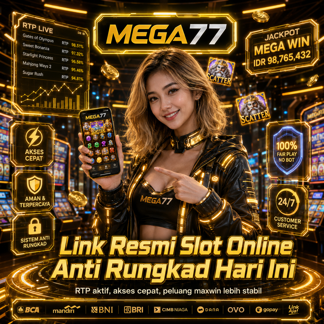 MEGA77 : Link Resmi Slot Online Anti Rungkad Hari Ini